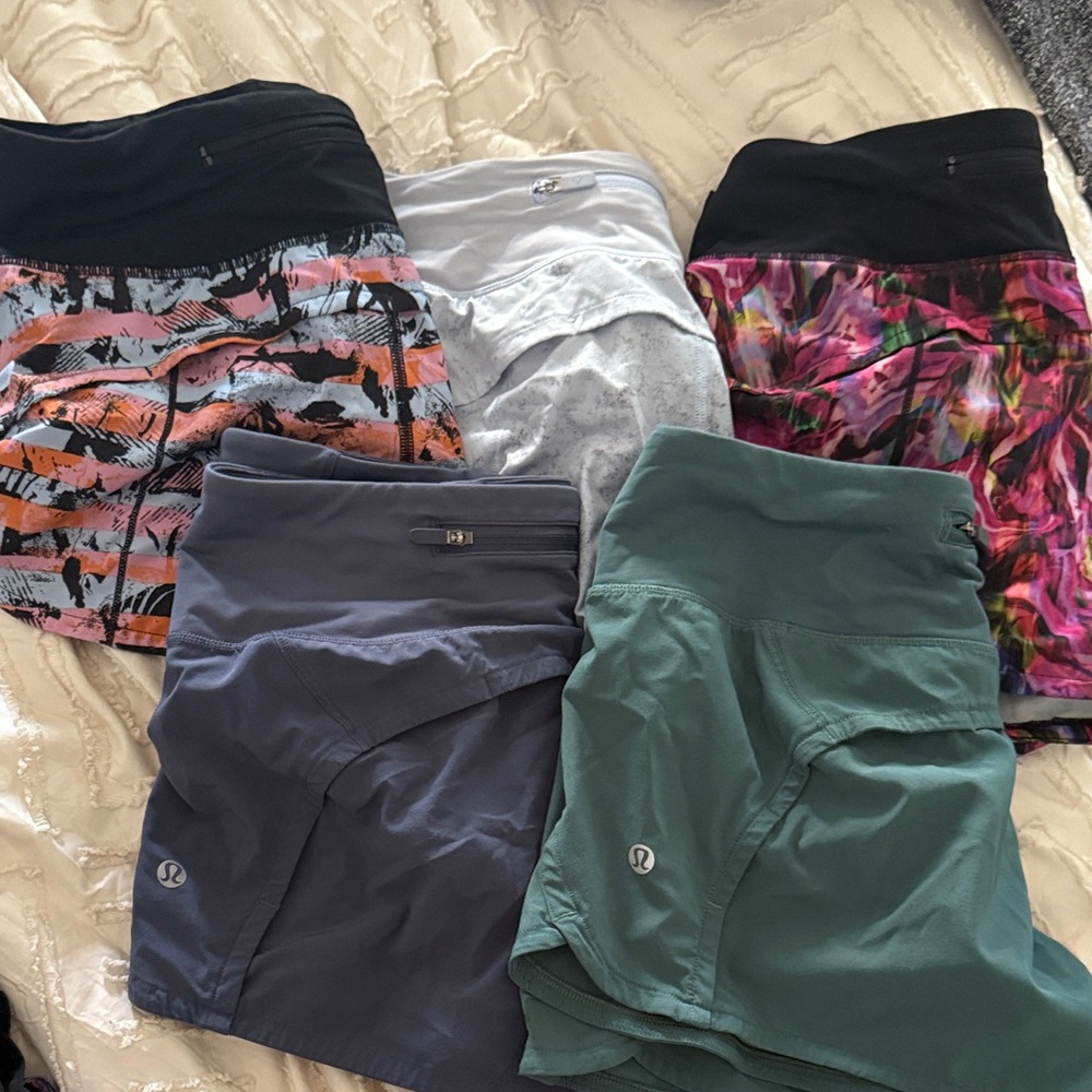 lululemon athletica Women's Athletic Shorts - Black, Gray, Green, Pink, Orange